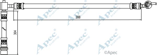 APEC BRAKING Тормозной шланг HOS4085